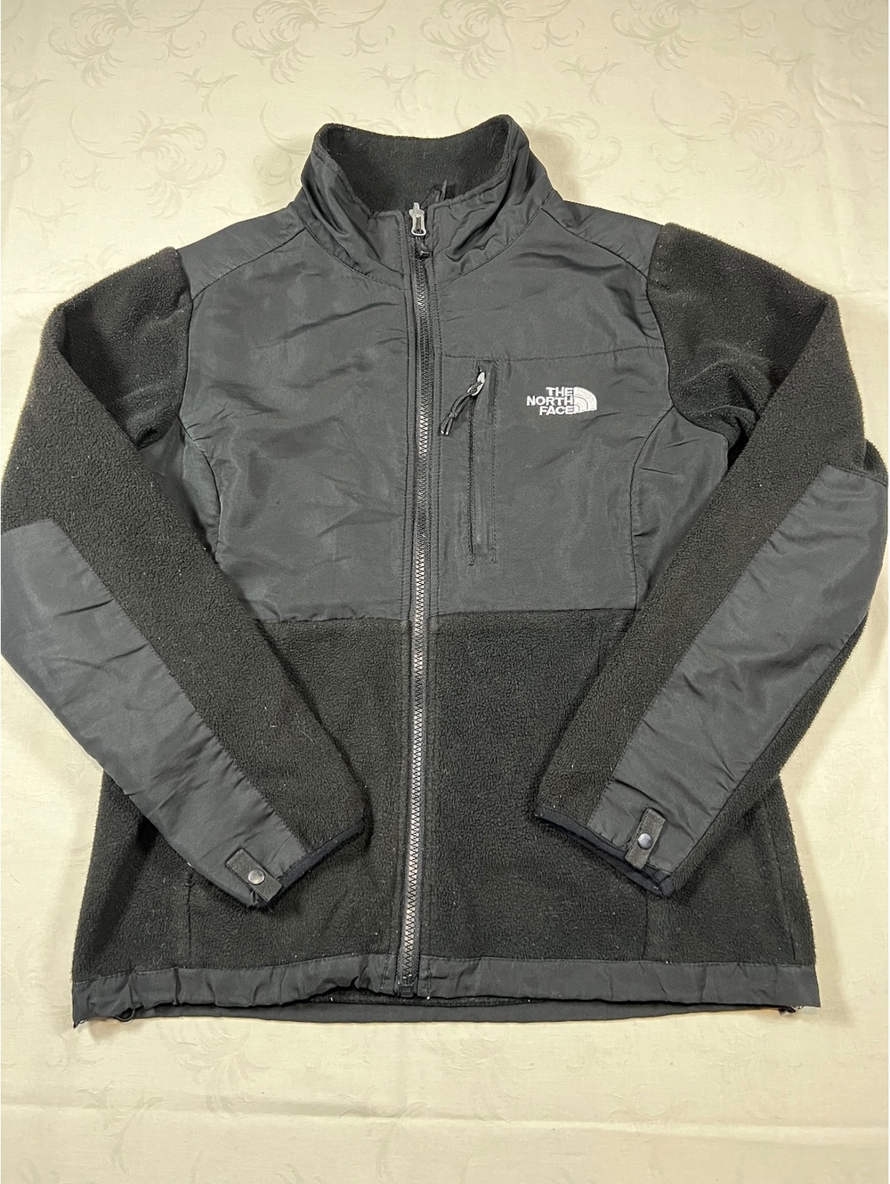 The North Face Womans Polartec Black Full Zip Fleece Jacket Size Small